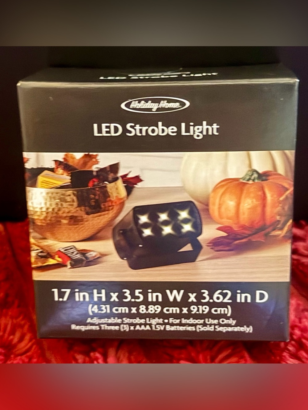Holiday Home LED Strobe Light - Black